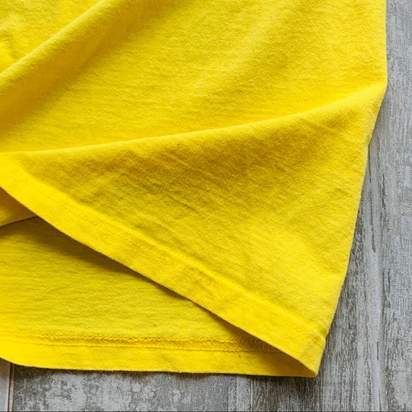 Adidas Danger Yellow Black Tee Top t-Shirt Shirt - Picture 15 of 15